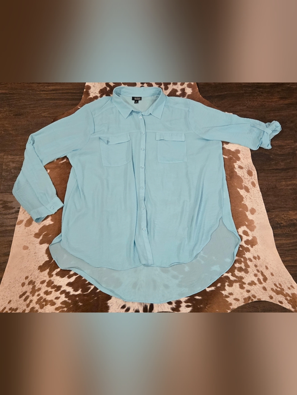Blue Light Weight Button Down Shirt